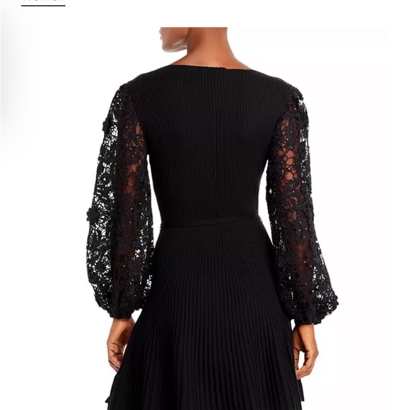 French Connection Loa Joss Sequined Lace Sleeve Knit Dress NWOT - Picture 2 of 3